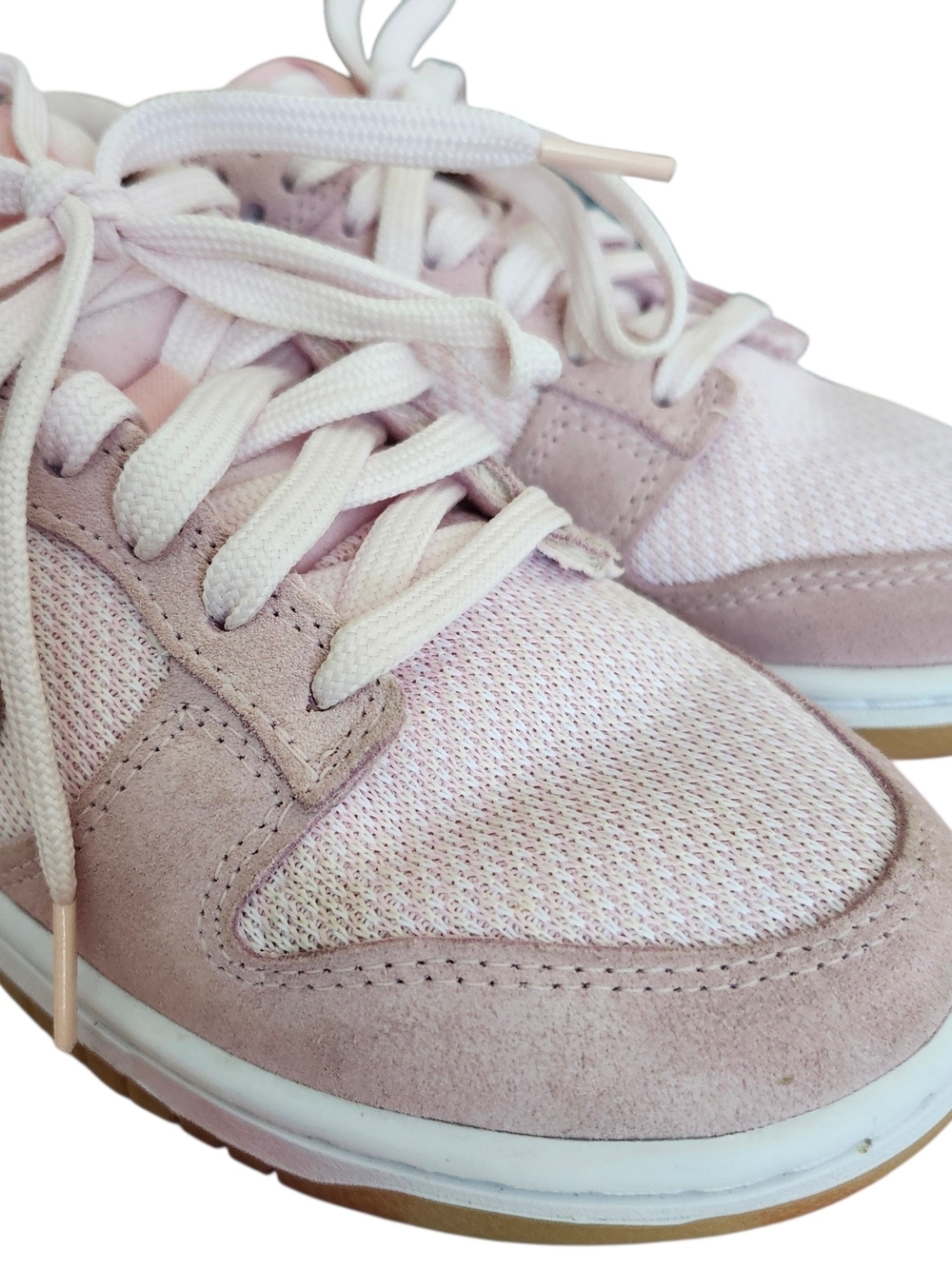 Nike Women's Suede Pink Teddy Bear Edition Low Dunks Size 7.5 - Picture 2 of 16